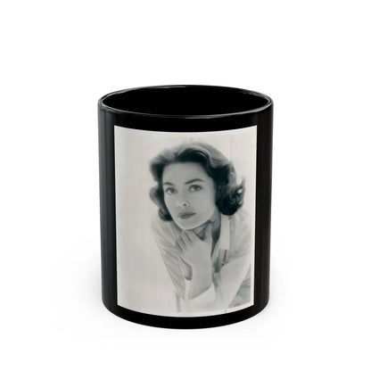 Barbara Rush #75 (Vintage Female Icon) Black Coffee Mug-11oz-Go Mug Yourself