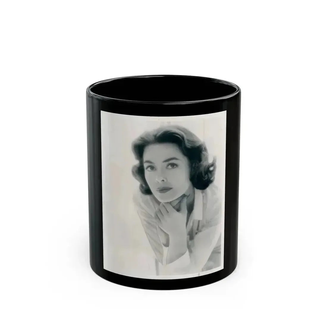 Barbara Rush #75 (Vintage Female Icon) Black Coffee Mug 11oz - Go Mug Yourself