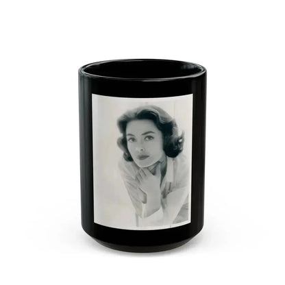Barbara Rush #75 (Vintage Female Icon) Black Coffee Mug 15oz - Go Mug Yourself