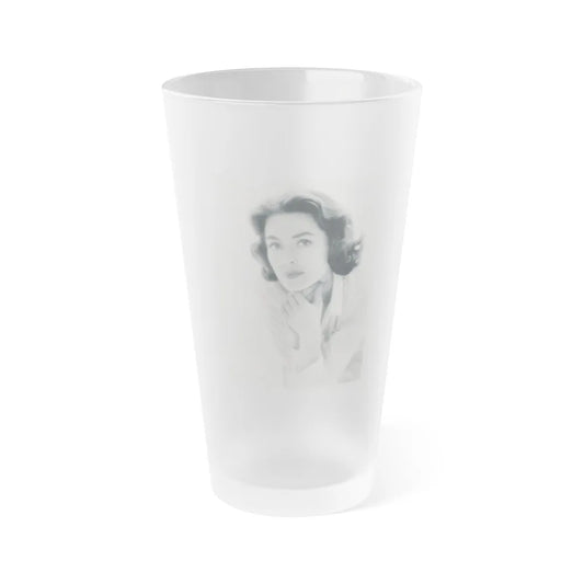 Barbara Rush #75 (Vintage Female Icon) Frosted Pint Glass 16oz-16oz-Frosted-Go Mug Yourself