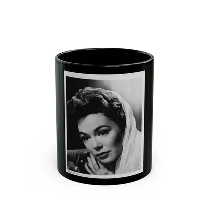 Barbara Rush #85 (Vintage Female Icon) Black Coffee Mug 11oz - Go Mug Yourself
