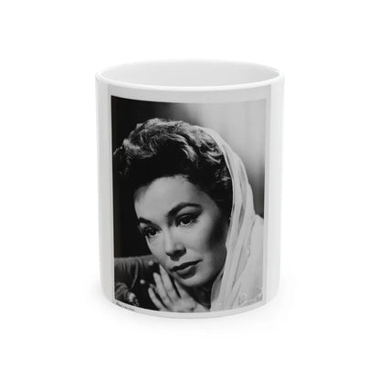 Barbara Rush #85 (Vintage Female Icon) White Coffee Mug-11oz-Go Mug Yourself