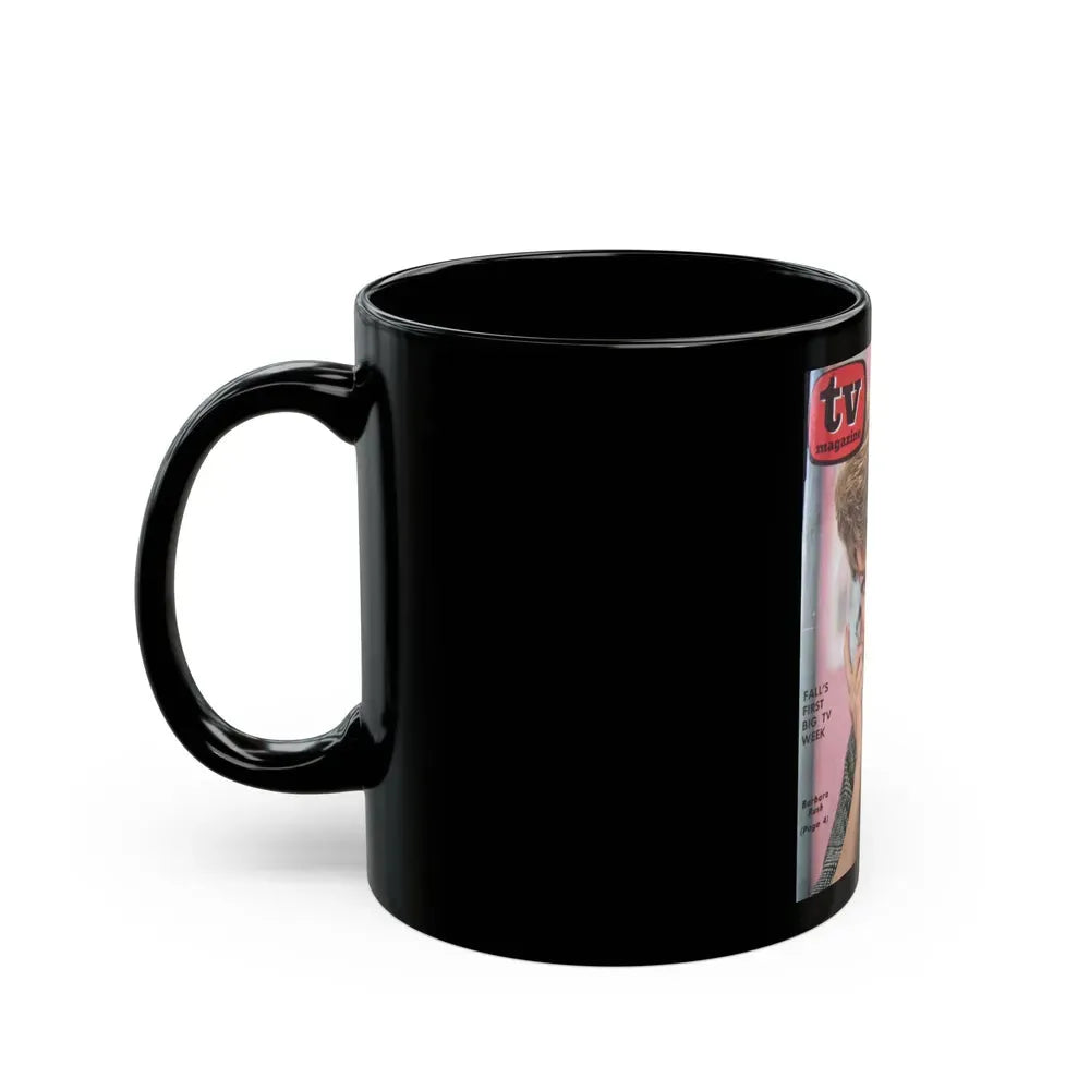 Barbara Rush #86 - T.V. Guide Mag. Cover (Vintage Female Icon) Black Coffee Mug - Go Mug Yourself