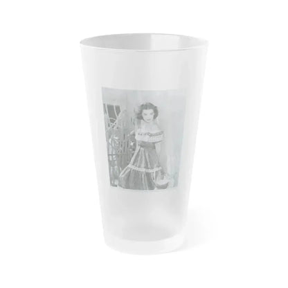 Barbara Rush #93 (Vintage Female Icon) Frosted Pint Glass 16oz 16oz Frosted - Go Mug Yourself