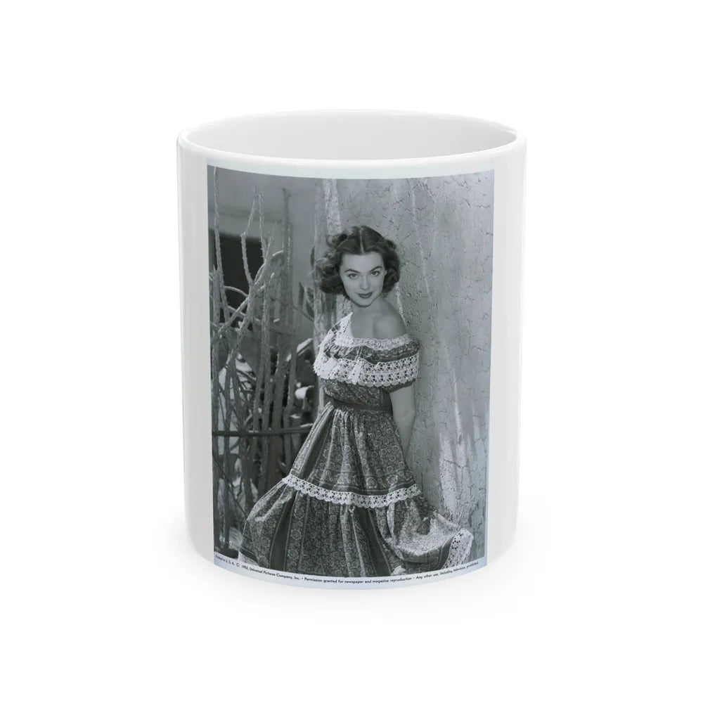 Barbara Rush #93 (Vintage Female Icon) White Coffee Mug-11oz-Go Mug Yourself