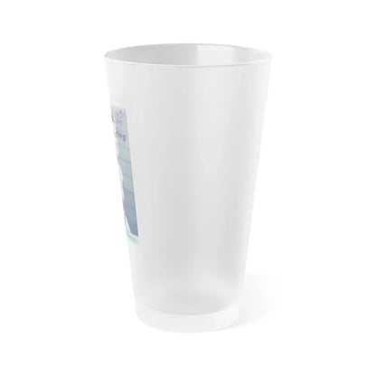 Barbara Rush #94 - Mag. Cover (Vintage Female Icon) Frosted Pint Glass 16oz - Go Mug Yourself