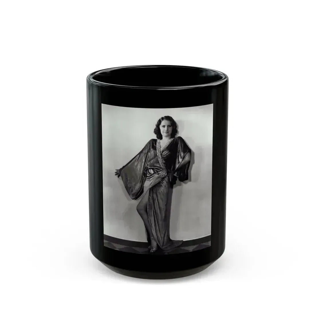 Barbara Stanwyck #10 (Vintage Female Icon) Black Coffee Mug 15oz - Go Mug Yourself