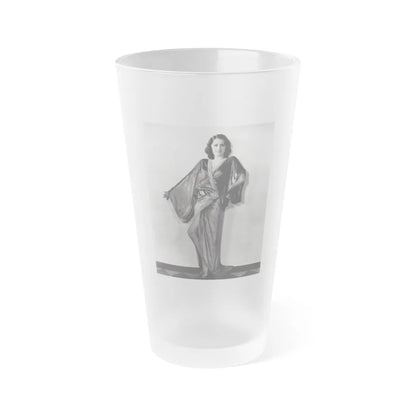 Barbara Stanwyck #10 (Vintage Female Icon) Frosted Pint Glass 16oz-16oz-Frosted-Go Mug Yourself