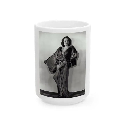 Barbara Stanwyck #10 (Vintage Female Icon) White Coffee Mug 15oz - Go Mug Yourself