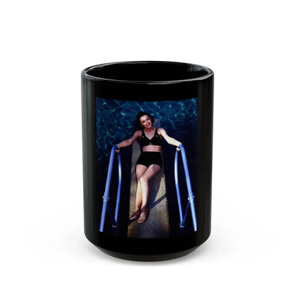 Barbara Stanwyck #134 (Vintage Female Icon) Black Coffee Mug 15oz - Go Mug Yourself
