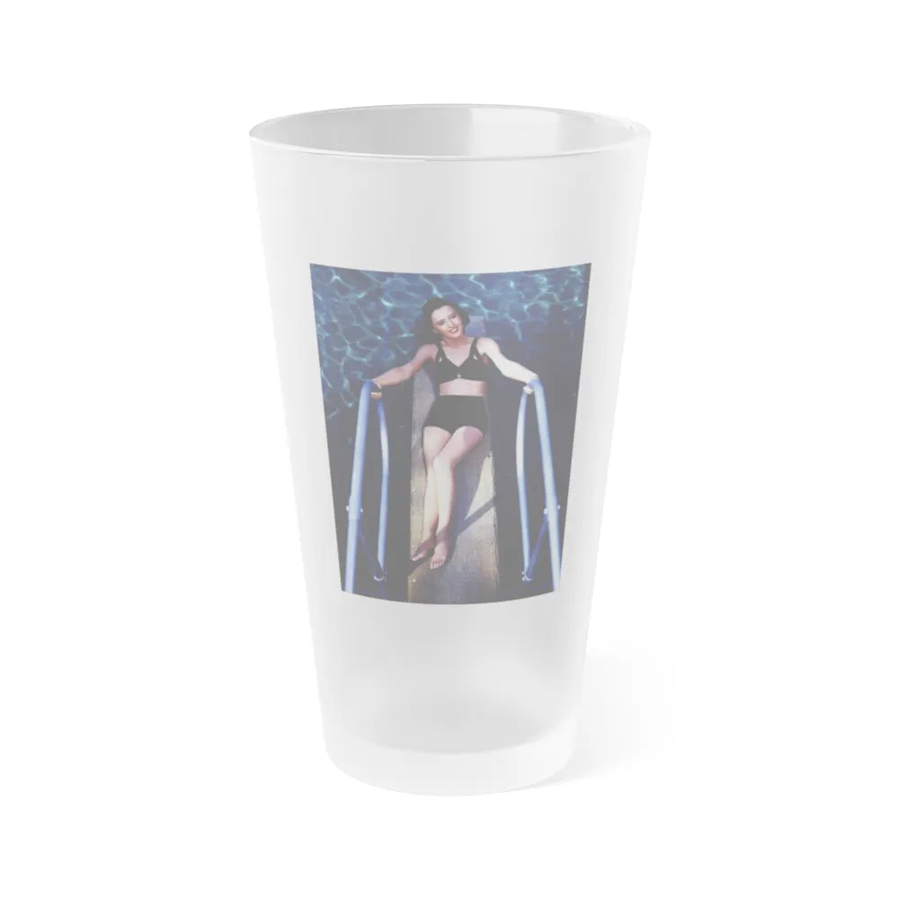 Barbara Stanwyck #134 (Vintage Female Icon) Frosted Pint Glass 16oz-16oz-Frosted-Go Mug Yourself