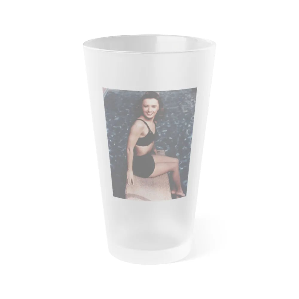 Barbara Stanwyck #150 (Vintage Female Icon) Frosted Pint Glass 16oz-16oz-Frosted-Go Mug Yourself