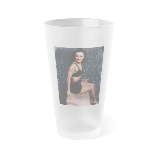 Barbara Stanwyck #150 (Vintage Female Icon) Frosted Pint Glass 16oz-16oz-Frosted-Go Mug Yourself