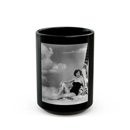 Barbara Stanwyck #151 (Vintage Female Icon) Black Coffee Mug-15oz-Go Mug Yourself