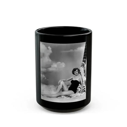 Barbara Stanwyck #151 (Vintage Female Icon) Black Coffee Mug 15oz - Go Mug Yourself