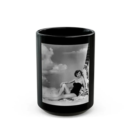 Barbara Stanwyck #151 (Vintage Female Icon) Black Coffee Mug 15oz - Go Mug Yourself