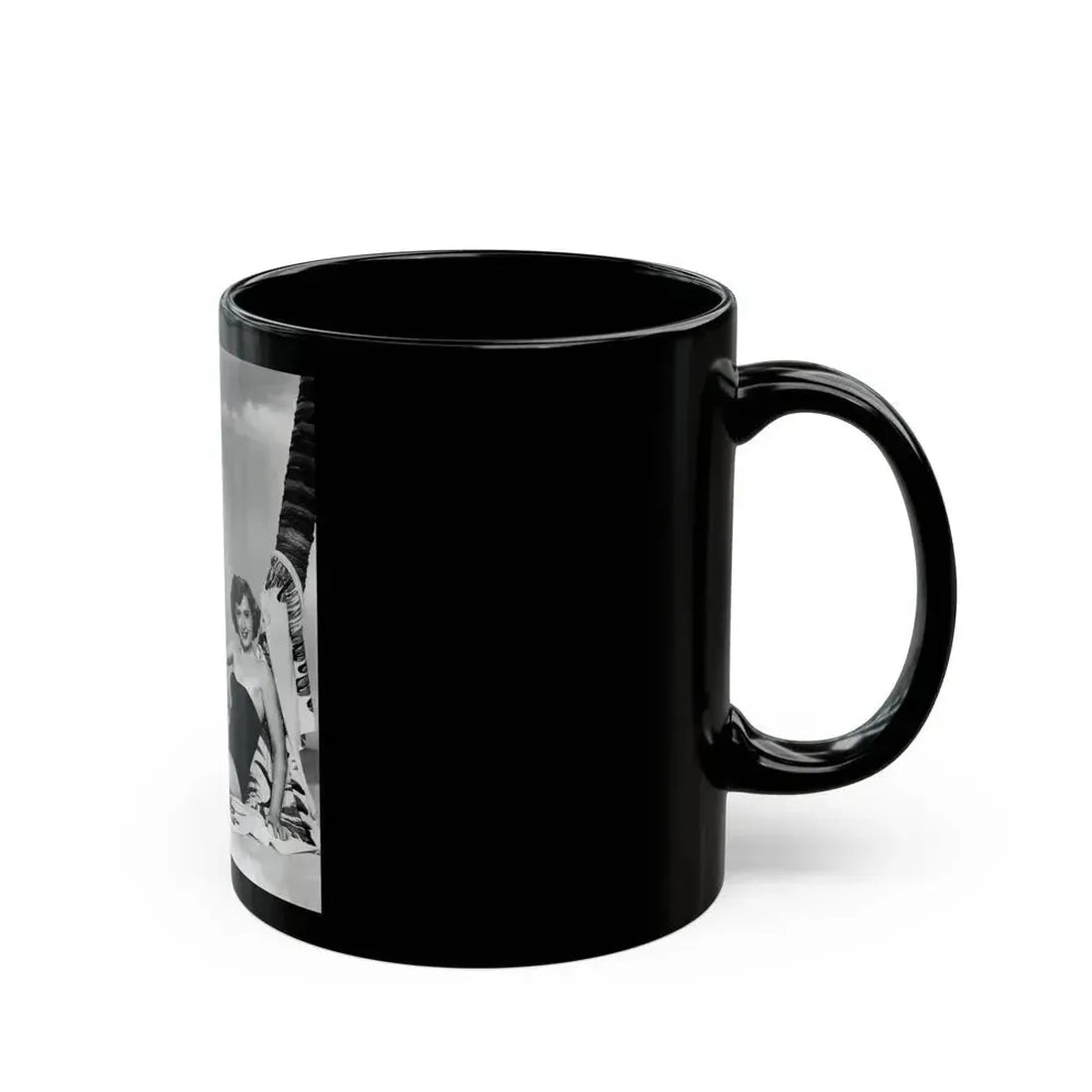 Barbara Stanwyck #151 (Vintage Female Icon) Black Coffee Mug - Go Mug Yourself