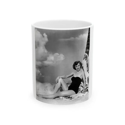 Barbara Stanwyck #151 (Vintage Female Icon) White Coffee Mug-11oz-Go Mug Yourself