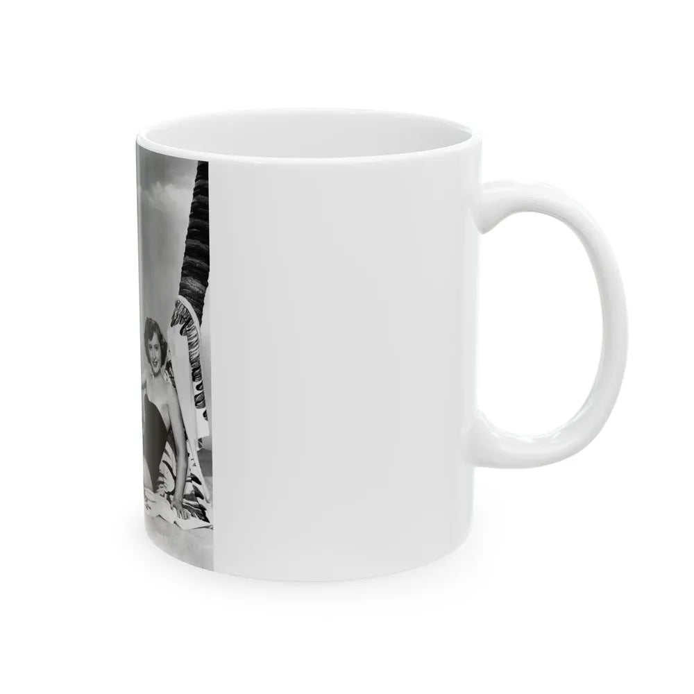 Barbara Stanwyck #151 (Vintage Female Icon) White Coffee Mug-Go Mug Yourself