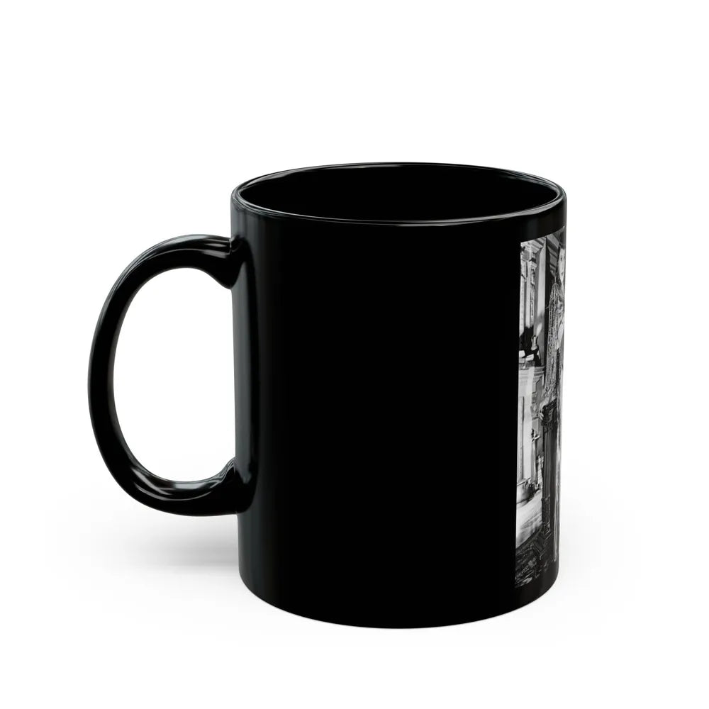 Barbara Stanwyck #152 (Vintage Female Icon) Black Coffee Mug-Go Mug Yourself