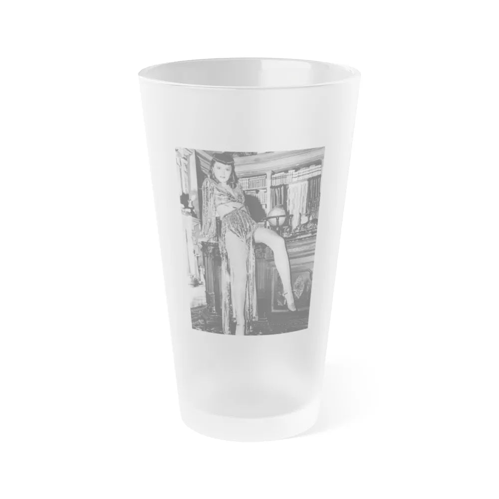 Barbara Stanwyck #152 (Vintage Female Icon) Frosted Pint Glass 16oz-16oz-Frosted-Go Mug Yourself