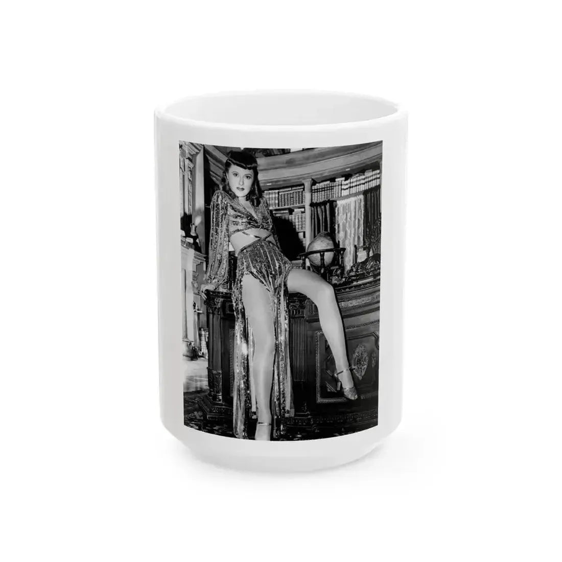 Barbara Stanwyck #152 (Vintage Female Icon) White Coffee Mug 15oz - Go Mug Yourself