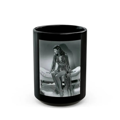 Barbara Stanwyck #153 (Vintage Female Icon) Black Coffee Mug 15oz - Go Mug Yourself