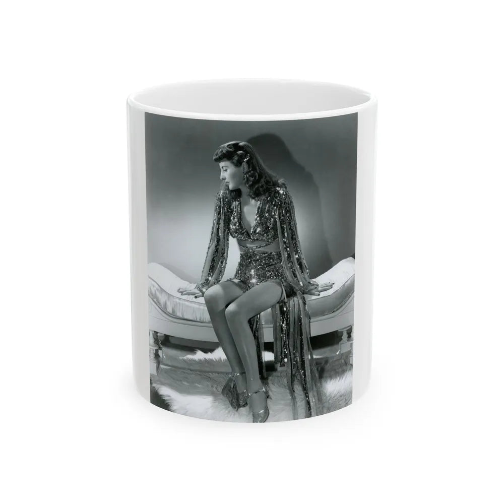 Barbara Stanwyck #153 (Vintage Female Icon) White Coffee Mug-11oz-Go Mug Yourself