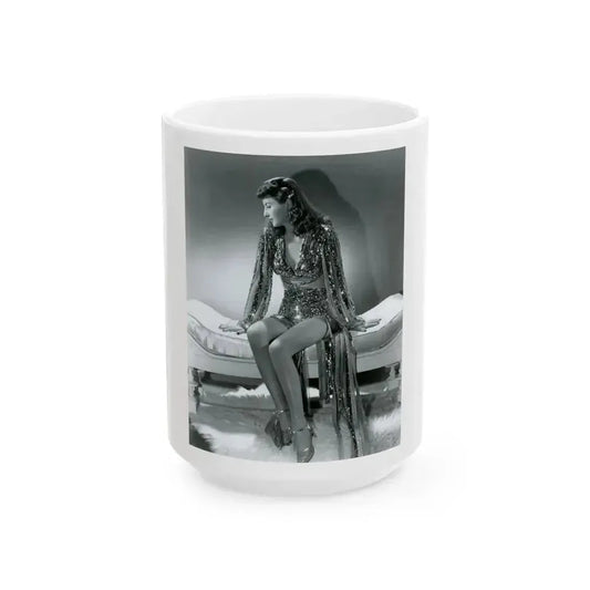 Barbara Stanwyck #153 (Vintage Female Icon) White Coffee Mug 15oz - Go Mug Yourself