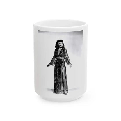 Barbara Stanwyck #154 (Vintage Female Icon) White Coffee Mug 15oz - Go Mug Yourself