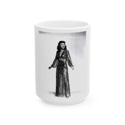 Barbara Stanwyck #154 (Vintage Female Icon) White Coffee Mug 15oz - Go Mug Yourself