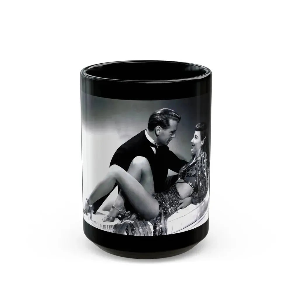 Barbara Stanwyck #155 (Vintage Female Icon) Black Coffee Mug 15oz - Go Mug Yourself