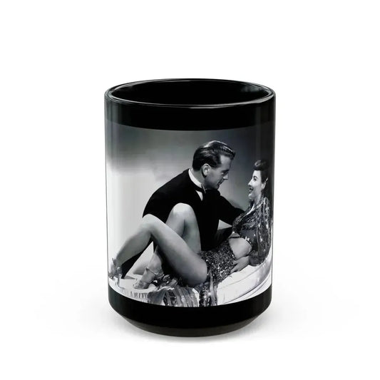 Barbara Stanwyck #155 (Vintage Female Icon) Black Coffee Mug 15oz - Go Mug Yourself
