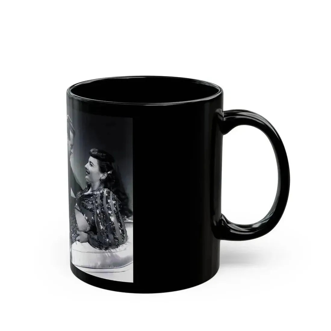 Barbara Stanwyck #155 (Vintage Female Icon) Black Coffee Mug - Go Mug Yourself