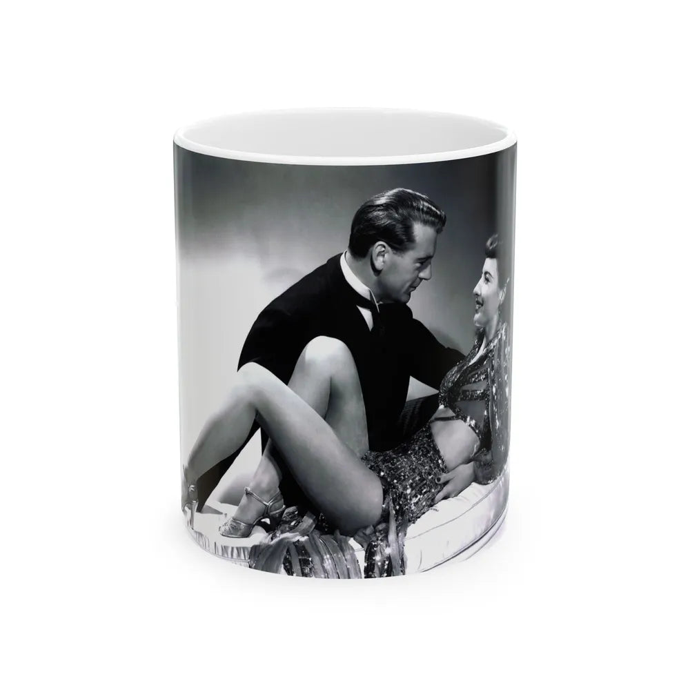 Barbara Stanwyck #155 (Vintage Female Icon) White Coffee Mug-11oz-Go Mug Yourself