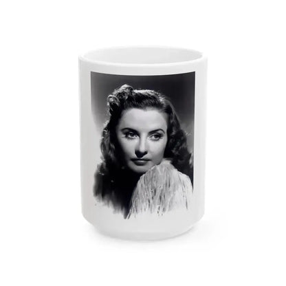 Barbara Stanwyck #156 (Vintage Female Icon) White Coffee Mug 15oz - Go Mug Yourself