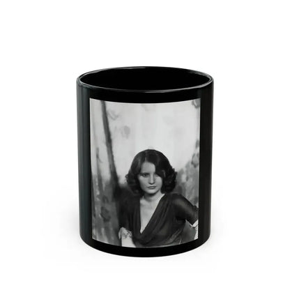 Barbara Stanwyck #157 (Vintage Female Icon) Black Coffee Mug 11oz - Go Mug Yourself