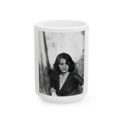 Barbara Stanwyck #157 (Vintage Female Icon) White Coffee Mug 15oz - Go Mug Yourself