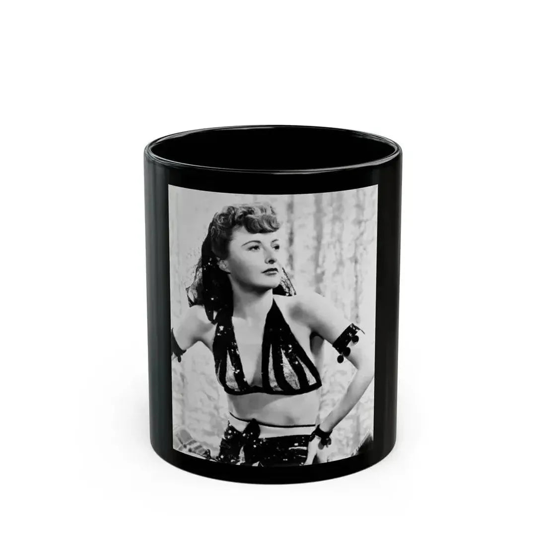Barbara Stanwyck #158 (Vintage Female Icon) Black Coffee Mug 11oz - Go Mug Yourself