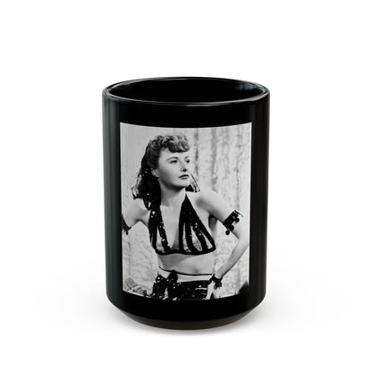 Barbara Stanwyck #158 (Vintage Female Icon) Black Coffee Mug-15oz-Go Mug Yourself