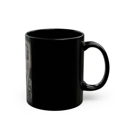 Barbara Stanwyck #162 - Physical Culture Pocket Mag. '46 - 1 B&W Photo (Vintage Female Icon) Black Coffee Mug - Go Mug Yourself