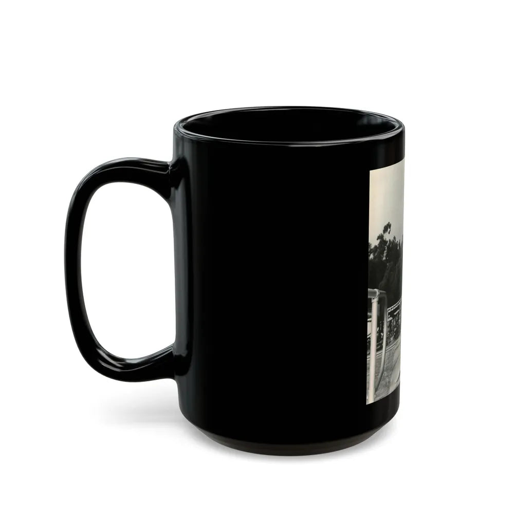 Barbara Stanwyck #163 (Vintage Female Icon) Black Coffee Mug-Go Mug Yourself