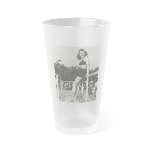 Barbara Stanwyck #163 (Vintage Female Icon) Frosted Pint Glass 16oz-16oz-Frosted-Go Mug Yourself