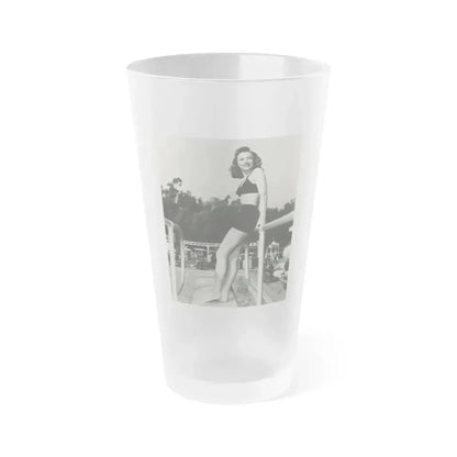 Barbara Stanwyck #163 (Vintage Female Icon) Frosted Pint Glass 16oz 16oz Frosted - Go Mug Yourself