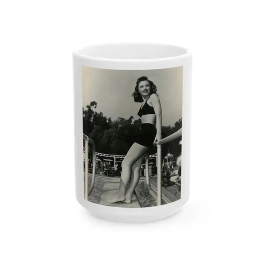 Barbara Stanwyck #163 (Vintage Female Icon) White Coffee Mug 15oz - Go Mug Yourself