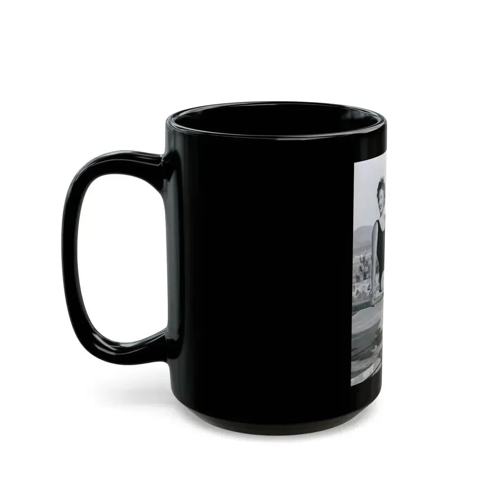 Barbara Stanwyck #164 (Vintage Female Icon) Black Coffee Mug - Go Mug Yourself