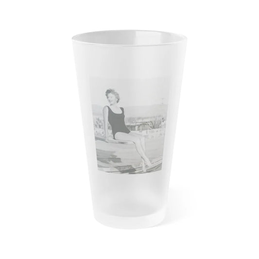 Barbara Stanwyck #164 (Vintage Female Icon) Frosted Pint Glass 16oz-16oz-Frosted-Go Mug Yourself