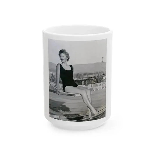 Barbara Stanwyck #164 (Vintage Female Icon) White Coffee Mug 15oz - Go Mug Yourself