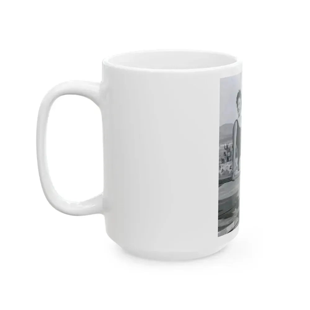 Barbara Stanwyck #164 (Vintage Female Icon) White Coffee Mug - Go Mug Yourself