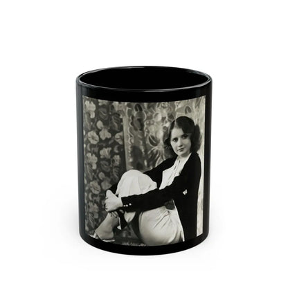 Barbara Stanwyck #165 (Vintage Female Icon) Black Coffee Mug-11oz-Go Mug Yourself